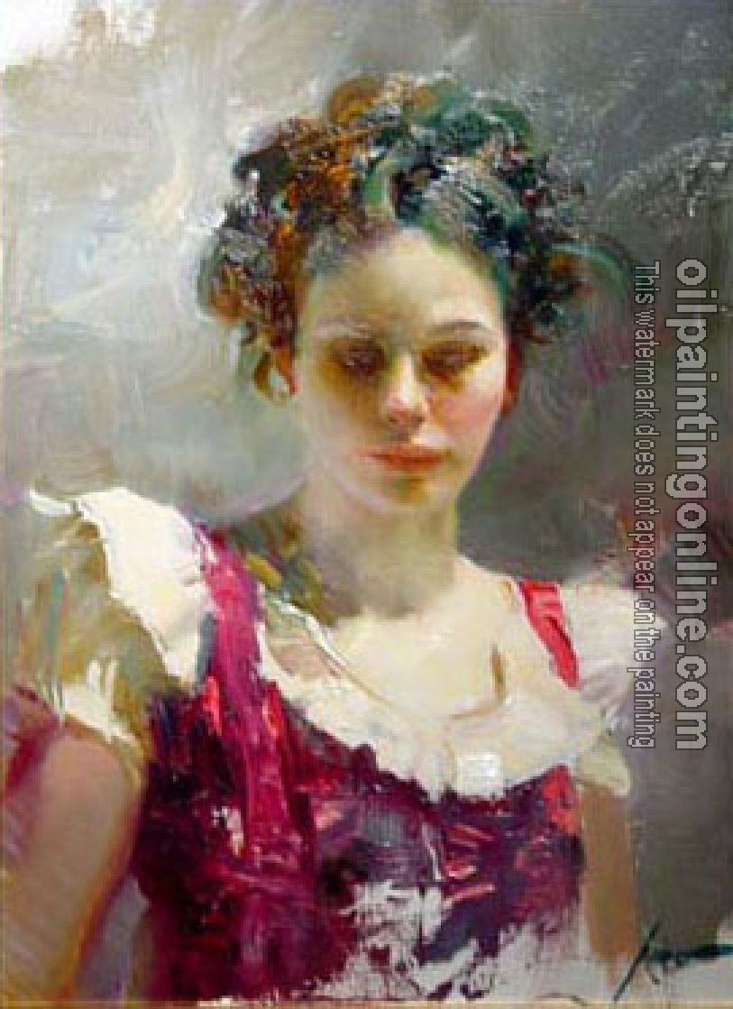 Pino Daeni - Impression oil painting.